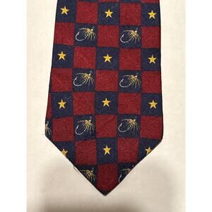 Tommy Hilfiger Vintage 100% Silk Tie, Fishing Lure Design